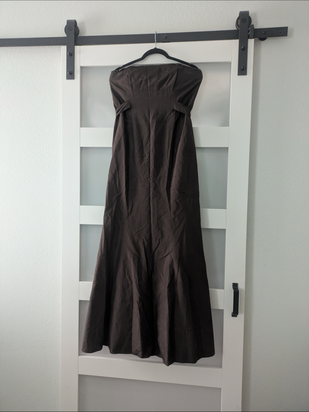 Laundry By Shelli Segal Strapless Dark Brown Evening Gown